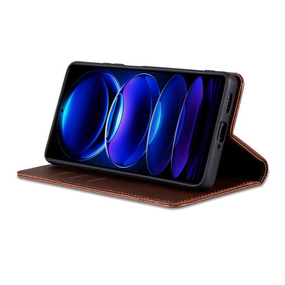 AZNS Magnetic Calf Texture Flip Leather Phone Case, For Honor Play 60, For Honor 400 Global 156.5mm, For Honor 300 Ultra, For Honor 300 Pro
