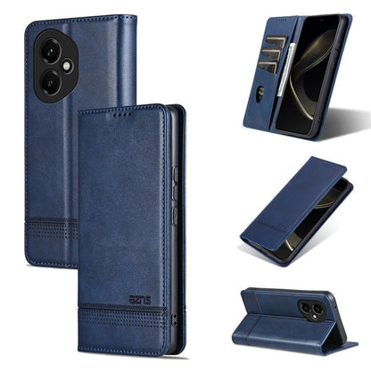AZNS Magnetic Calf Texture Flip Leather Phone Case, For Honor Play 60, For Honor 400 Global 156.5mm, For Honor 300 Ultra, For Honor 300 Pro