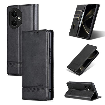 AZNS Magnetic Calf Texture Flip Leather Phone Case, For Honor Play 60, For Honor 400 Global 156.5mm, For Honor 300 Ultra, For Honor 300 Pro