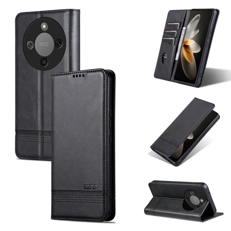 AZNS Magnetic Calf Texture Flip Leather Phone Case, For Honor 600 Lite Global, For Honor Play 10T 5G/400 Smart 5G, For Honor X70 5G, For Honor 400 Pro 5G Global 160.8mm