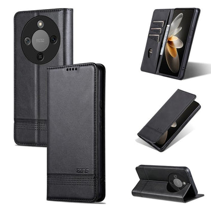AZNS Magnetic Calf Texture Flip Leather Phone Case, For Honor 600 Lite Global, For Honor Play 10T 5G/400 Smart 5G, For Honor X70 5G, For Honor 400 Pro 5G Global 160.8mm