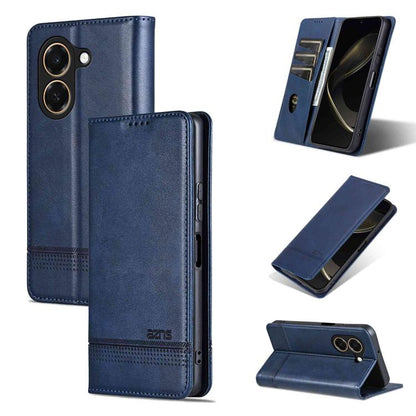 AZNS Magnetic Calf Texture Flip Leather Phone Case, For Honor X80 Pro Max 5G, For Honor Play 80 Plus 5G, For Honor 600 Pro Global, For Honor 600 Global