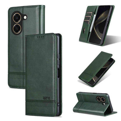 AZNS Magnetic Calf Texture Flip Leather Phone Case, For Honor X80 Pro Max 5G, For Honor Play 80 Plus 5G, For Honor 600 Pro Global, For Honor 600 Global