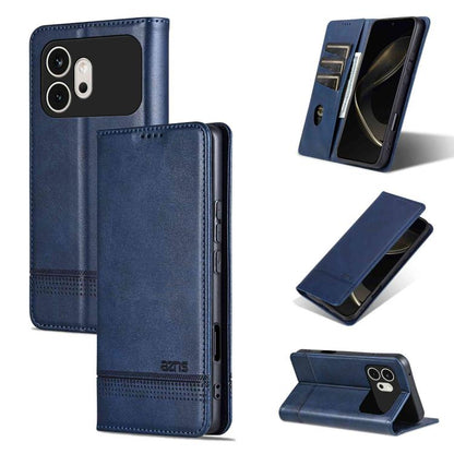 AZNS Magnetic Calf Texture Flip Leather Phone Case, For Honor X80 Pro Max 5G, For Honor Play 80 Plus 5G, For Honor 600 Pro Global, For Honor 600 Global