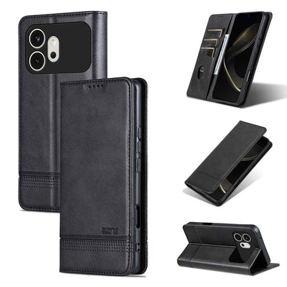 AZNS Magnetic Calf Texture Flip Leather Phone Case, For Honor X80 Pro Max 5G, For Honor Play 80 Plus 5G, For Honor 600 Pro Global, For Honor 600 Global