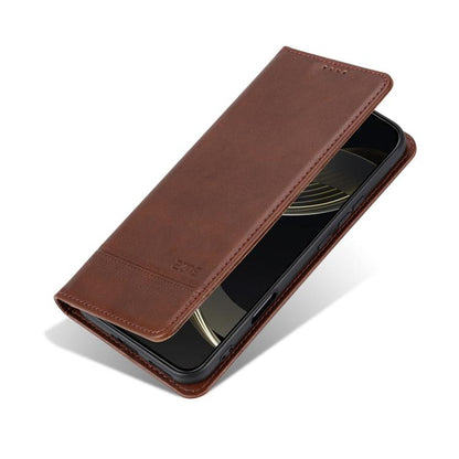 AZNS Magnetic Calf Texture Flip Leather Phone Case, For Honor 600 Lite Global, For Honor Play 10T 5G/400 Smart 5G, For Honor X70 5G, For Honor 400 Pro 5G Global 160.8mm