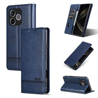 AZNS Magnetic Calf Texture Flip Leather Phone Case, For Honor 600 Lite Global, For Honor Play 10T 5G/400 Smart 5G, For Honor X70 5G, For Honor 400 Pro 5G Global 160.8mm