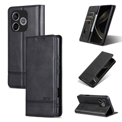 AZNS Magnetic Calf Texture Flip Leather Phone Case, For Honor 600 Lite Global, For Honor Play 10T 5G/400 Smart 5G, For Honor X70 5G, For Honor 400 Pro 5G Global 160.8mm