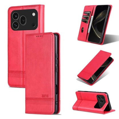 AZNS Magnetic Calf Texture Flip Leather Phone Case, For Honor X80 Pro Max 5G, For Honor Play 80 Plus 5G, For Honor 600 Pro Global, For Honor 600 Global