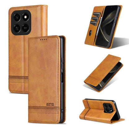 AZNS Magnetic Calf Texture Flip Leather Phone Case, For Honor 600 Lite Global, For Honor Play 10T 5G/400 Smart 5G, For Honor X70 5G, For Honor 400 Pro 5G Global 160.8mm