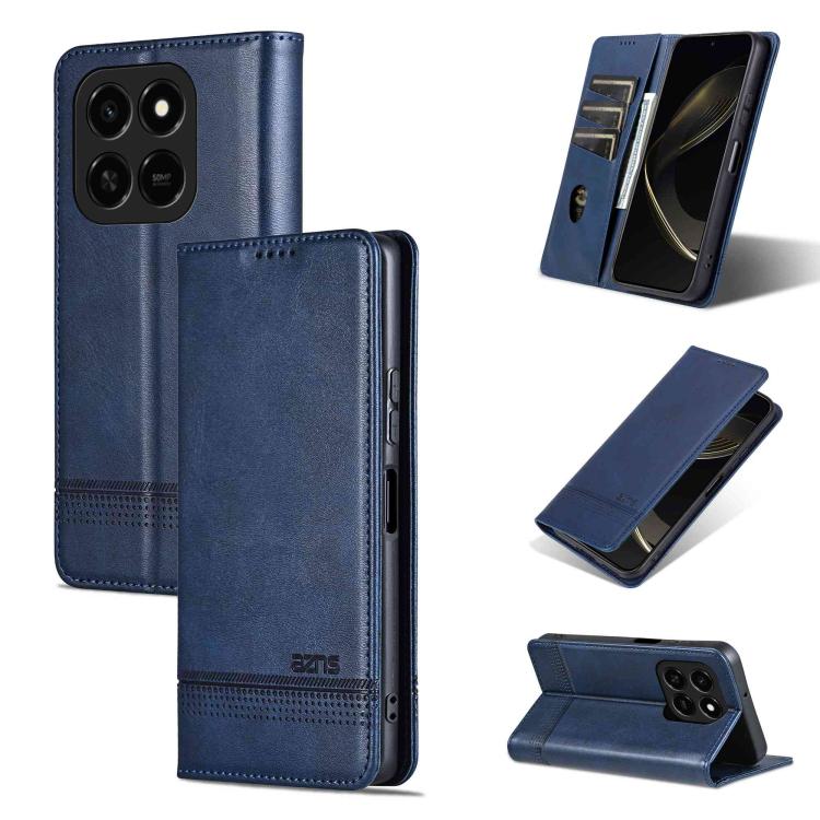 AZNS Magnetic Calf Texture Flip Leather Phone Case, For Honor 600 Lite Global, For Honor Play 10T 5G/400 Smart 5G, For Honor X70 5G, For Honor 400 Pro 5G Global 160.8mm