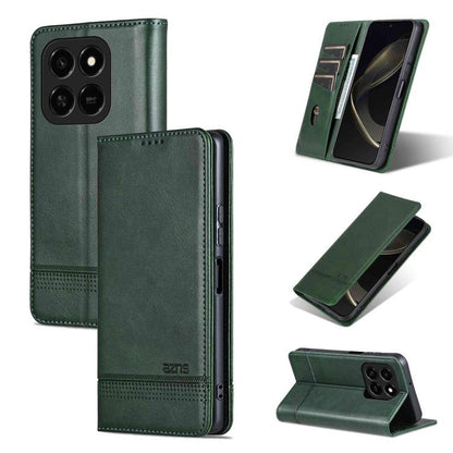 AZNS Magnetic Calf Texture Flip Leather Phone Case, For Honor 600 Lite Global, For Honor Play 10T 5G/400 Smart 5G, For Honor X70 5G, For Honor 400 Pro 5G Global 160.8mm