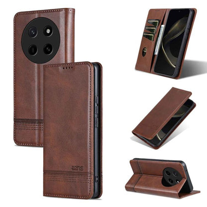 AZNS Magnetic Calf Texture Flip Leather Phone Case, For Honor X80 Pro Max 5G, For Honor Play 80 Plus 5G, For Honor 600 Pro Global, For Honor 600 Global