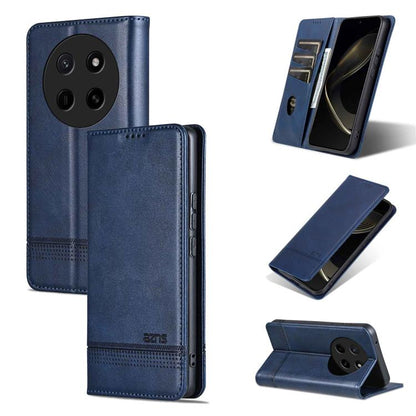 AZNS Magnetic Calf Texture Flip Leather Phone Case, For Honor X80 Pro Max 5G, For Honor Play 80 Plus 5G, For Honor 600 Pro Global, For Honor 600 Global