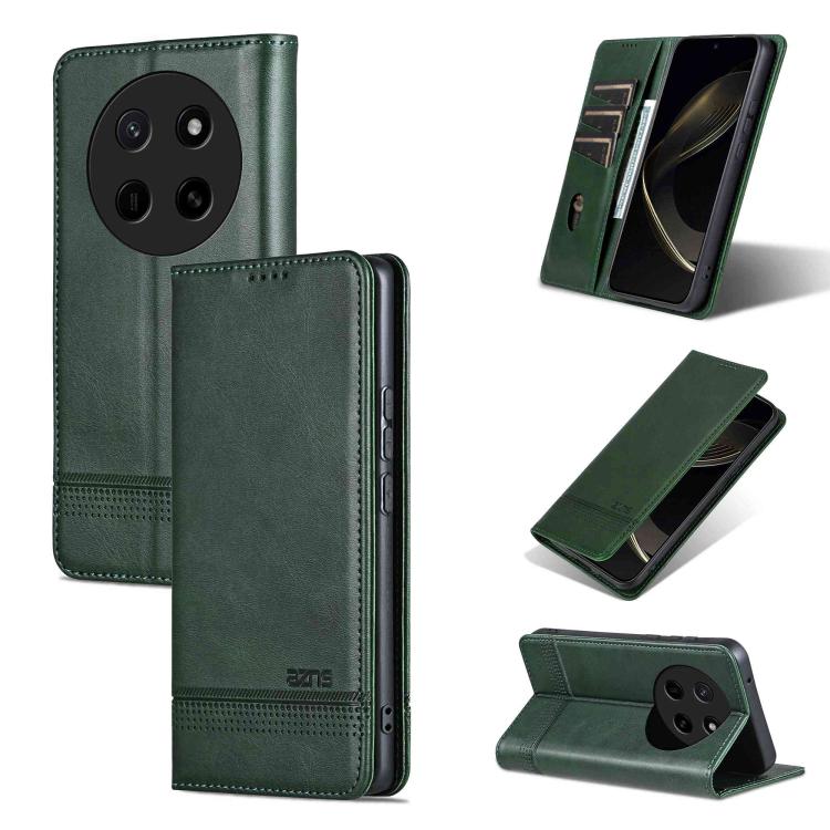 AZNS Magnetic Calf Texture Flip Leather Phone Case, For Honor X80 Pro Max 5G, For Honor Play 80 Plus 5G, For Honor 600 Pro Global, For Honor 600 Global