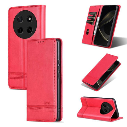AZNS Magnetic Calf Texture Flip Leather Phone Case, For Honor X80 Pro Max 5G, For Honor Play 80 Plus 5G, For Honor 600 Pro Global, For Honor 600 Global