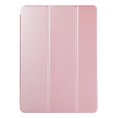 Horizontal Flip Ultra-thin Double-sided Clip Without Magnetic PU Leather Case With Three-folding Holder & Sleep / Wake-up Function, For iPad Pro 11 inch (2020) / Pro 11 2018 / Air 2020 10.9