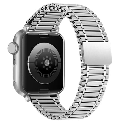 Chain Magnetic Stainless Steel Watch Band, For Apple Watch Series 8&7 41mm / SE 2&6&SE&5&4 40mm / 3&2&1 38mm, For Apple Watch Ultra 49mm / Series 8&7 45mm / SE 2&6&SE&5&4 44mm / 3&2&1 42mm