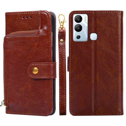 Zipper Bag Leather Phone Case, For Infinix Hot 12 Pro, For Infinix Hot 12i, For Infinix Hot 20i, For Infinix Note 11, For Infinix Smart 7, For Infinix Zero 20