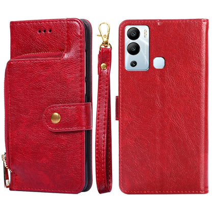 Zipper Bag Leather Phone Case, For Infinix Hot 12 Pro, For Infinix Hot 12i, For Infinix Hot 20i, For Infinix Note 11, For Infinix Smart 7, For Infinix Zero 20