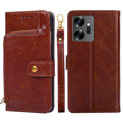 Zipper Bag Leather Phone Case, For Infinix Hot 12 Pro, For Infinix Hot 12i, For Infinix Hot 20i, For Infinix Note 11, For Infinix Smart 7, For Infinix Zero 20