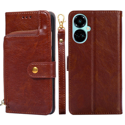 Zipper Bag Leather Phone Case, For Tecno Camon 19 / 19 Pro, For Tecno Pop 6 Pro, For Tecno Pova 4 Pro, For vivo S16e, For vivo Y100 5G, For Xiaomi Redmi Note 12 4G Global