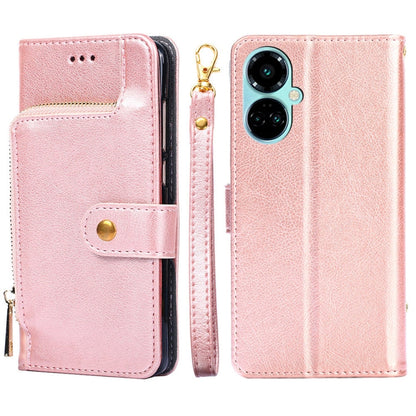 Zipper Bag Leather Phone Case, For Tecno Camon 19 / 19 Pro, For Tecno Pop 6 Pro, For Tecno Pova 4 Pro, For vivo S16e, For vivo Y100 5G, For Xiaomi Redmi Note 12 4G Global
