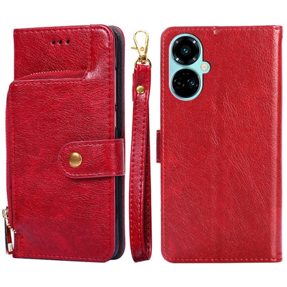 Zipper Bag Leather Phone Case, For Tecno Camon 19 / 19 Pro, For Tecno Pop 6 Pro, For Tecno Pova 4 Pro, For vivo S16e, For vivo Y100 5G, For Xiaomi Redmi Note 12 4G Global