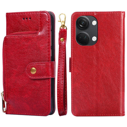 Zipper Bag Leather Phone Case, For Honor X5 4G, For Honor X40, For OnePlus Ace 2V 5G