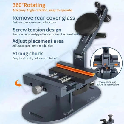Kaisi K-2292 2 in1 360 Rotation Multifunctional Fixture, K-2292