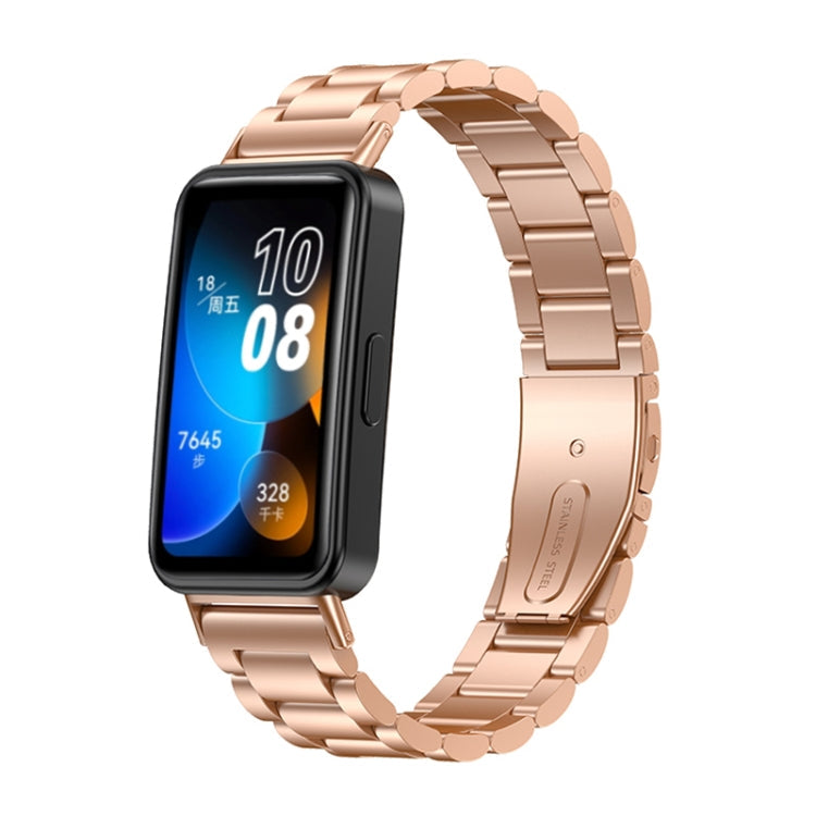 16mm Three Strains Metal Replacement Watch Band, For Huawei Band 8