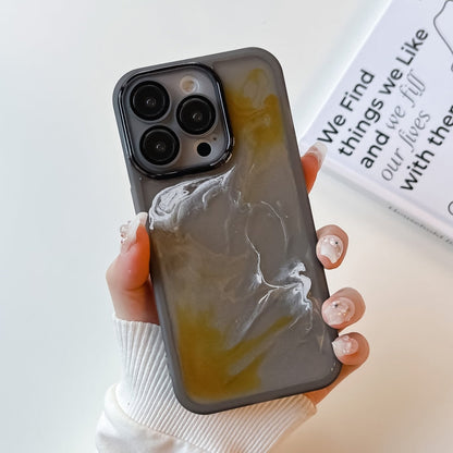 Oil Painting Electroplating TPU Phone Case, For iPhone 14, For iPhone 14 Pro, For iPhone 14 Plus, For iPhone 14 Pro Max, For iPhone 13