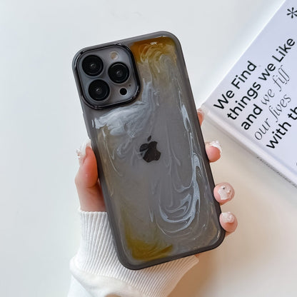 Oil Painting Electroplating TPU Phone Case, For iPhone 13 Pro, For iPhone 13 Pro Max, For iPhone 12, For iPhone 12 Pro