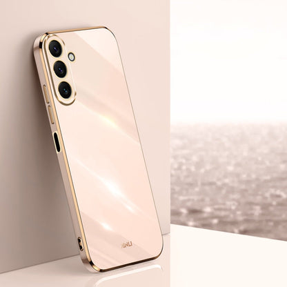 XINLI Straight Edge 6D Electroplate TPU Phone Case, For Samsung Galaxy A25 5G, For Samsung Galaxy S23 FE 5G, For Samsung Galaxy M54 5G