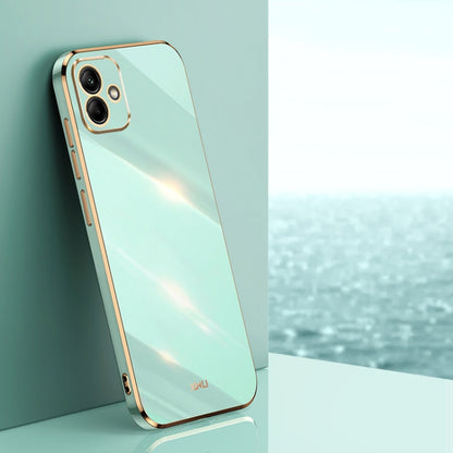 XINLI Straight Edge 6D Electroplate TPU Phone Case, For Samsung Galaxy A05, For Samsung Galaxy A05s, For Samsung Galaxy M34 5G