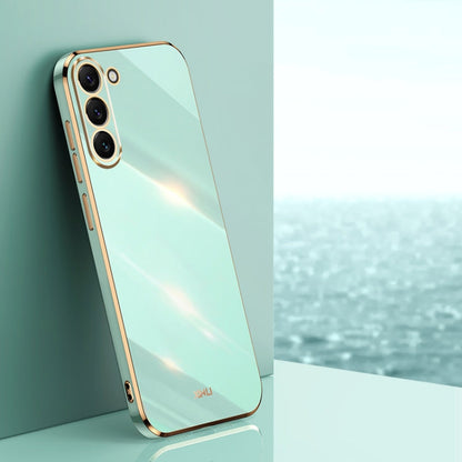 XINLI Straight Edge 6D Electroplate TPU Phone Case, For Samsung Galaxy S24+ 5G, For Samsung Galaxy S24 5G, For Samsung Galaxy A15