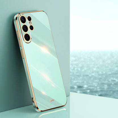 XINLI Straight Edge 6D Electroplate TPU Phone Case, For Samsung Galaxy A55, For Samsung Galaxy A35 5G, For Samsung Galaxy S24 Ultra 5G