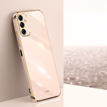 XINLI Straight Edge 6D Electroplate TPU Phone Case, For Samsung Galaxy S24+ 5G, For Samsung Galaxy S24 5G, For Samsung Galaxy A15