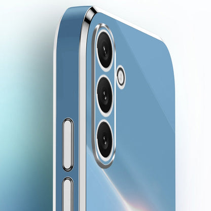 XINLI Straight Edge 6D Electroplate TPU Phone Case with Ring Holder, For Samsung Galaxy A25 5G, For Samsung Galaxy S23 FE 5G, For Samsung Galaxy M54 5G