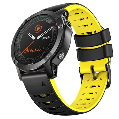 22mm Trapezoidal Quick Release Silicone Watch Band, For Garmin Fenix 7