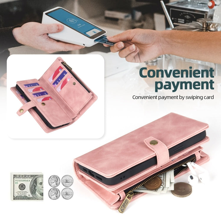 Zipper Wallet Magnetic Detachable Leather Phone Case, For Samsung Galaxy A22 5G, For Samsung Galaxy A32 5G, For Samsung Galaxy A32 4G, For Samsung Galaxy A33 5G, For Samsung Galaxy A42 5G, For Samsung Galaxy A50, For Samsung Galaxy A51 4G              ...