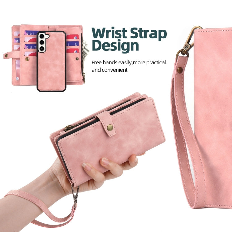 Zipper Wallet Magnetic Detachable Leather Phone Case, For Samsung Galaxy A52 4G/5G, For Samsung Galaxy A53 5G, For Samsung Galaxy A54 5G, For Samsung Galaxy A70, For Samsung Galaxy A71 4G, For Samsung Galaxy A71 5G, For Samsung Galaxy A72 4G/5G        ...