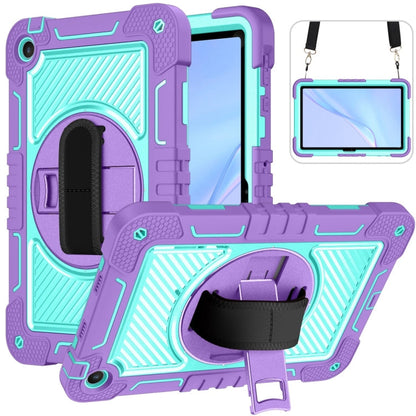 360 Degree Rotation PC Contrast Silicone Tablet Case, For Huawei MatePad SE 11, For Huawei MatePad 11.5 2023, For Huawei MatePad 11 2023, For Huawei MatePad SE 10.4
