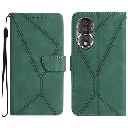 Stitching Embossed Leather Phone Case, For Honor 80, For Honor 80 Pro, For Honor X5 4G, For Honor X9a 5G /Magic5 Lite