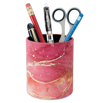 PU Leather Tool Storage Box Desktop Pen Holder