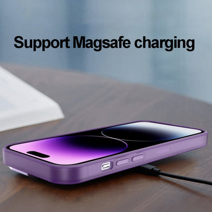 Invisible Lens Bracket Matte Transparent MagSafe Phone Case, For iPhone 15 Pro Max, For iPhone 14 Pro Max, For iPhone 15 Pro, For iPhone 15 Plus, For iPhone 12 Pro Max, For iPhone 14 Plus, For iPhone 13 Pro Max