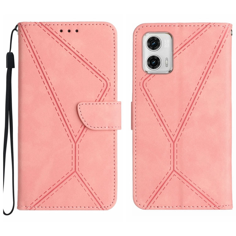 Stitching Embossed Leather Phone Case, For Motorola Moto G73 5G, For Motorola Moto G 5G 2023, For Motorola Moto G Play 2023, For Motorola Moto G72 4G
