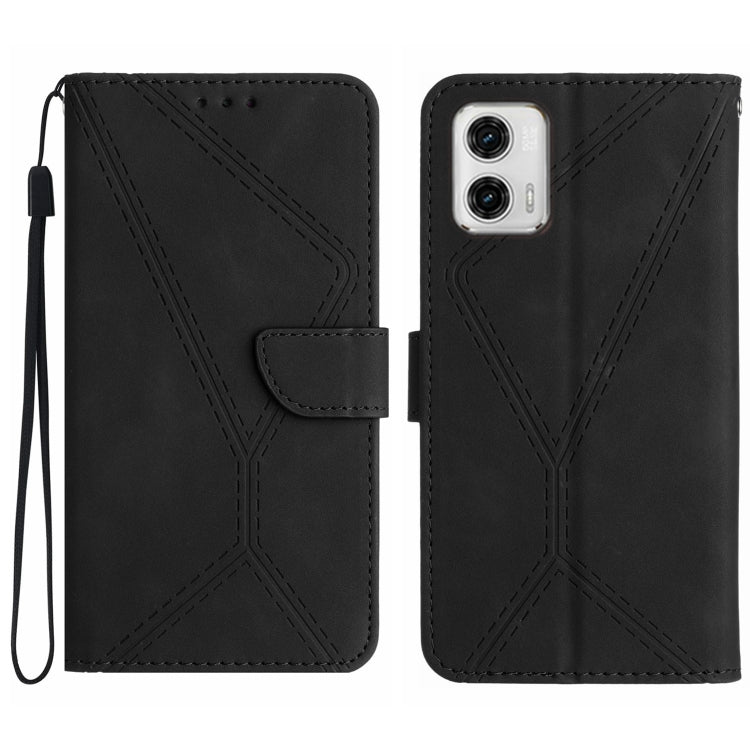 Stitching Embossed Leather Phone Case, For Motorola Moto G73 5G, For Motorola Moto G 5G 2023, For Motorola Moto G Play 2023, For Motorola Moto G72 4G