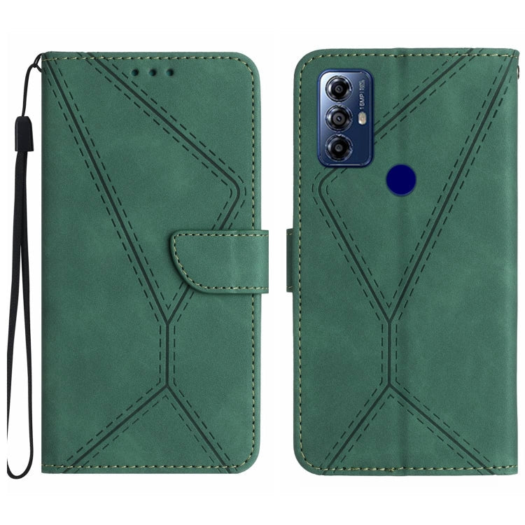Stitching Embossed Leather Phone Case, For Motorola Moto G Play 2023, For Motorola Moto G72 4G, For Motorola Moto E22 / E22i 4G, For Motorola Moto E22S / G22 4G