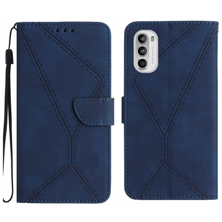 Stitching Embossed Leather Phone Case, For Motorola Moto E22 / E22i 4G, For Motorola Moto E22S / G22 4G, For Motorola Moto G52J, For Motorola Moto G Stylus 5G 2022